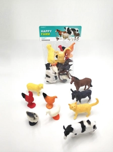 5 animals 8 inches, 4 animals 5.5 inches