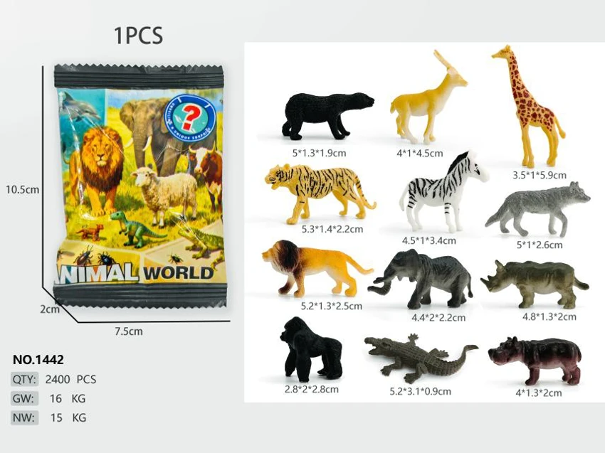 Wild Animals Series A (12 mixed pieces)