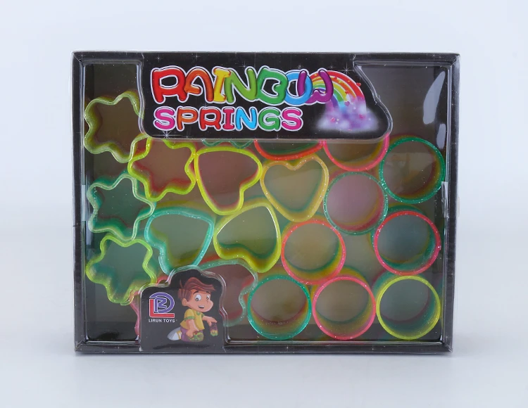 24 pieces of gold glitter deformed rainbow rings