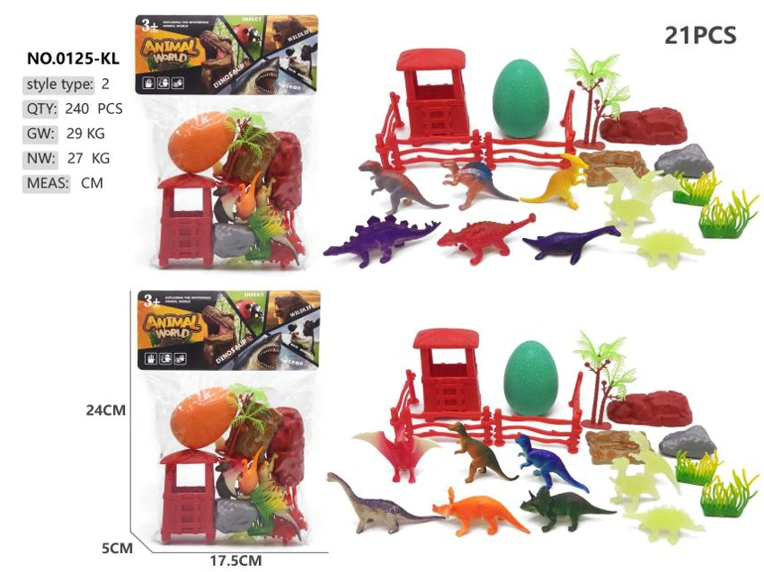 9 Dinosaur Outpost Dinosaur Egg Glow-in-the-Dark Scene