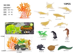 6 Glowing Yellow 6 Ocean Animals