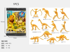 Dinosaur skeleton (12 mixed packs.)