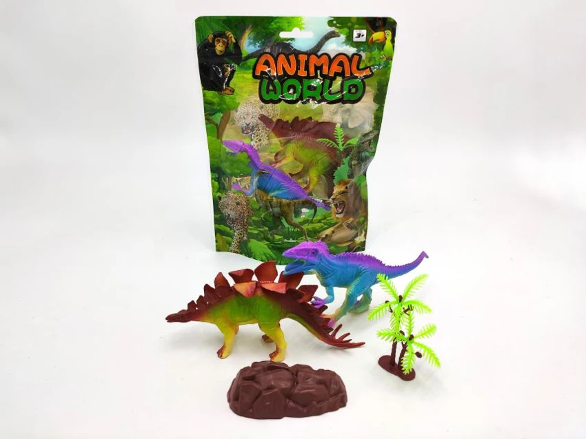 Stegosaurus dinosaur toys 4-piece set (including accessories)
