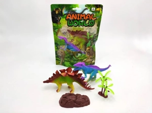 Stegosaurus dinosaur toys 4-piece set (including accessories)