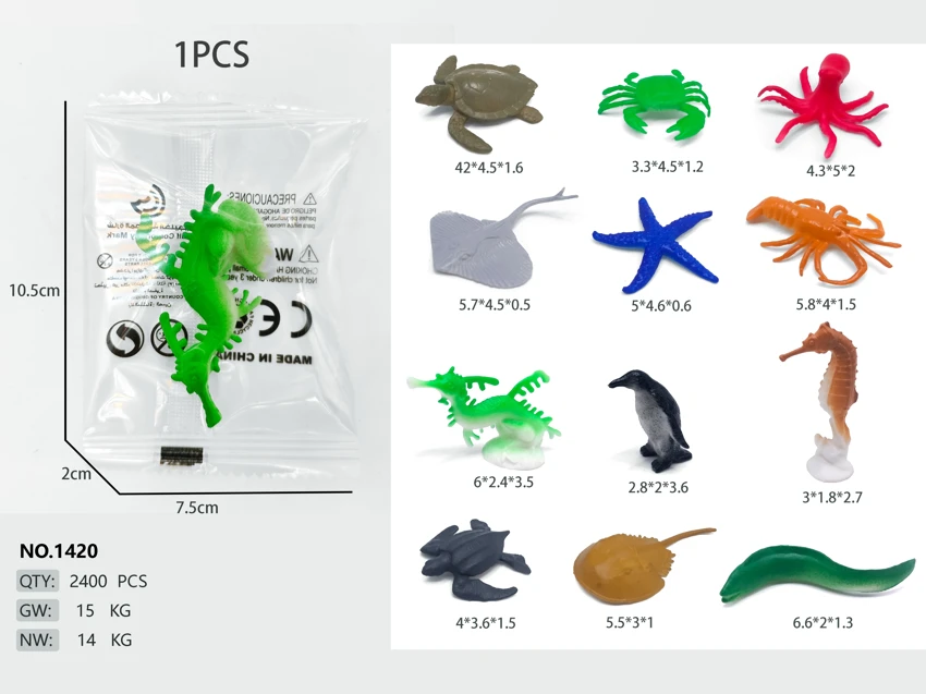 Marine Animals Series A (12 mixed pieces)