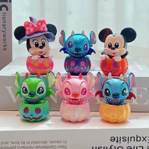 Mickey and Stitch and friends 6-piece figure set, cartoon figure decorations, small figures, doll figures, PVC figure model
