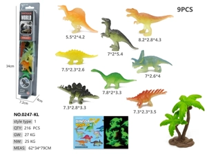 8 Glow-in-the-Dark Spray Paint Dinosaur Pegboards
