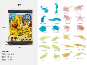 Glow-in-the-dark marine animals (24 mixes)