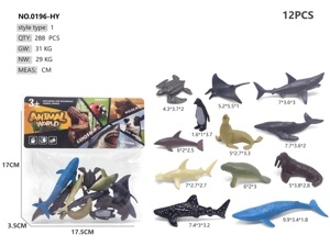 Solid Ocean Animals 12pcs