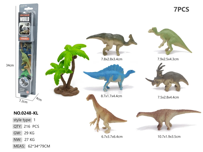 6 Dinosaur Pegboards