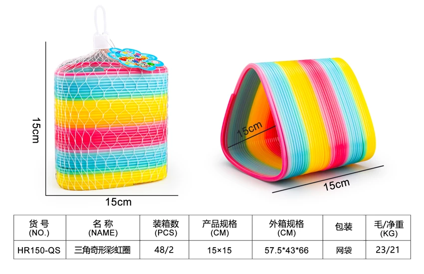 Triangle Shaped Rainbow Ring