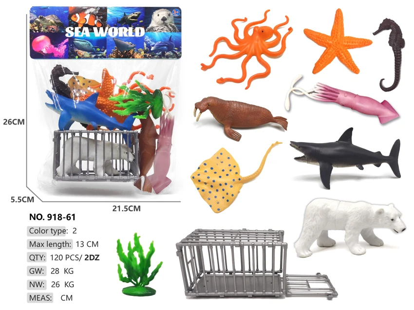 8 ocean animals: cage scene