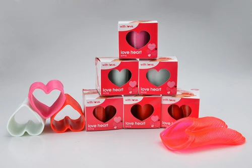 Valentine\'s Day Heart Shaped Rainbow Ring