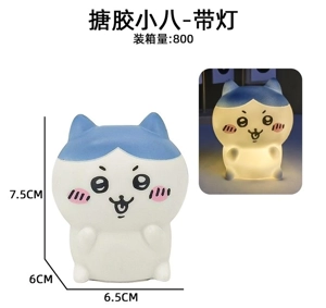 Soft vinyl little octopus night light - warm light