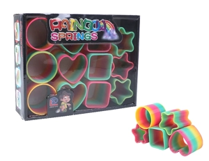 4 styles of Taiwanese-colored deformed rainbow rings