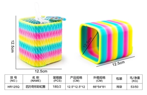 Square Shaped Rainbow Ring