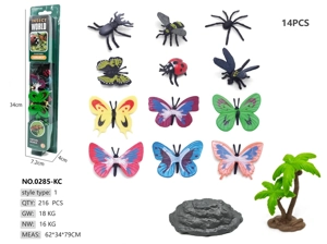 6 Butterflies 6 Insects Peg Boards