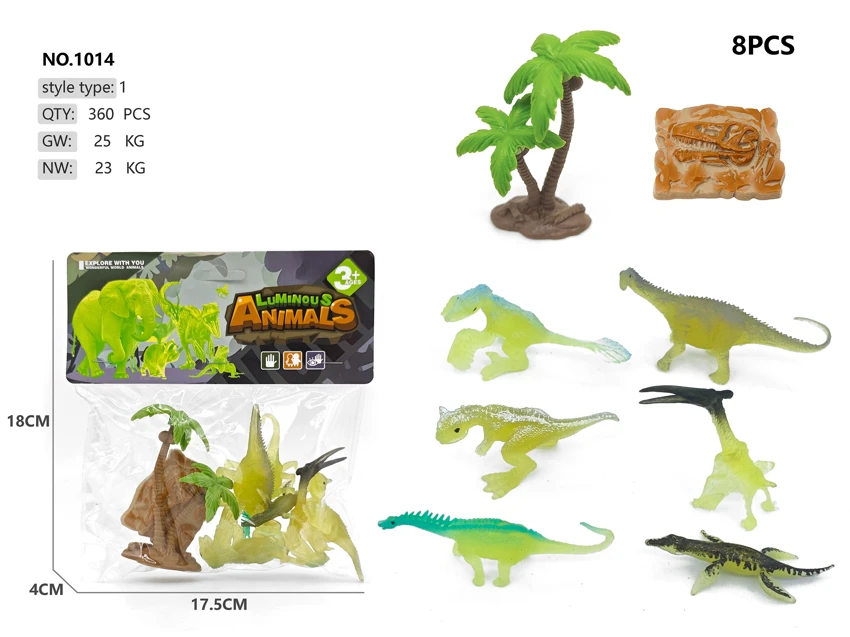 12 Glowing Dinosaurs Pterosaur Yellow