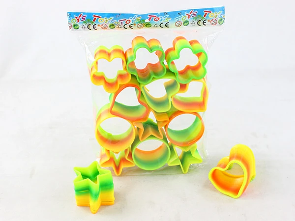 12 special-shaped elegant color rainbow rings