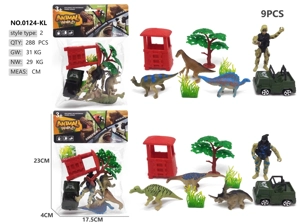 3 Dinosaur Characters Car Scene