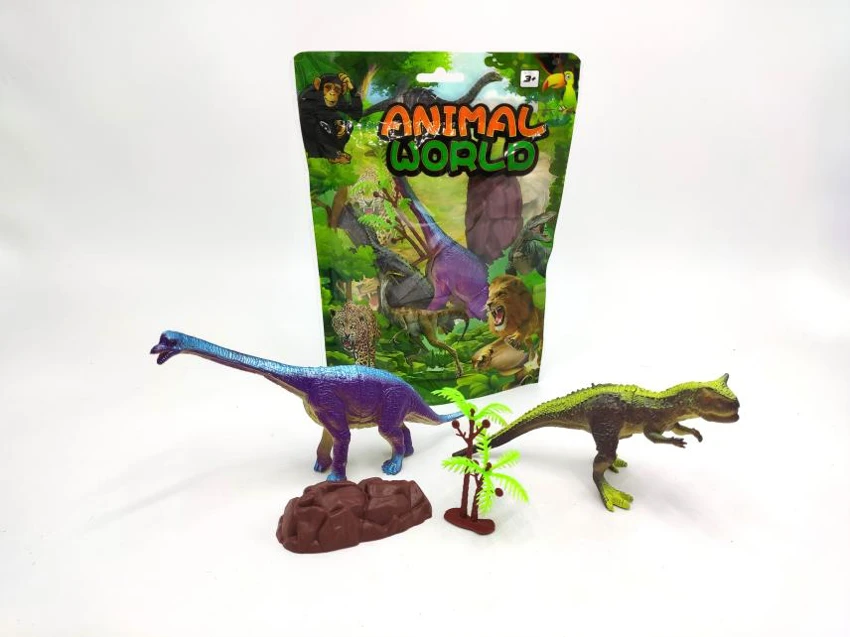 Brachiosaurus dinosaur toys 4-piece set (including accessories)