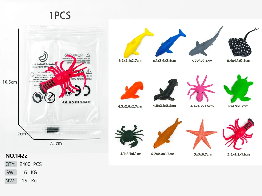 Marine Animals Series C (12 mixed pieces)