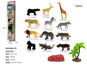 12 Wild Animal Peg Boards