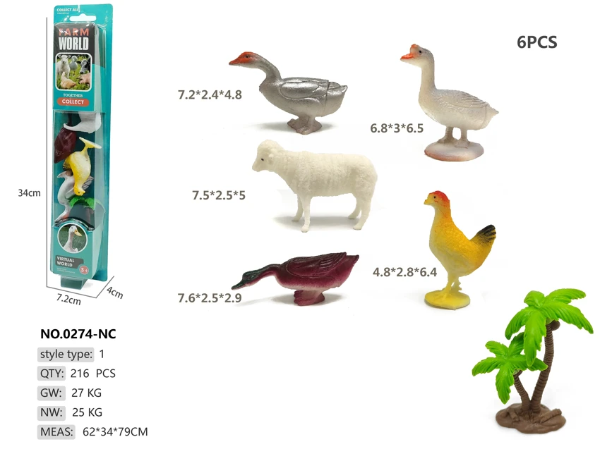 5 Farm Animal Peg Boards