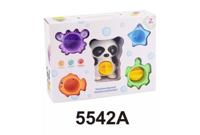Ocean Bath Stacking Cups Panda Set 4 Colors