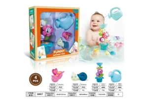 Bath Water Sprinkler Flower Octopus Cup Set