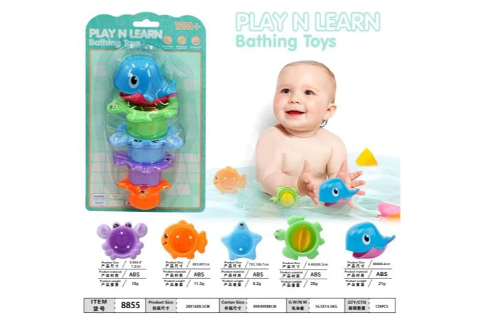 Ocean Bath Stacking Cup Set Four Colors