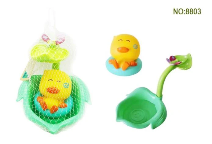 Ocean Bath Leaf Pond Rubber Duck Set