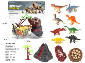 8 dinosaurs, volcano bird nest fossil