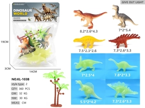 Solid 4 Painted 4 Glow Dinosaurs