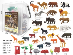 Extra Large Bucket 26 Wild Animals 39 Accessories