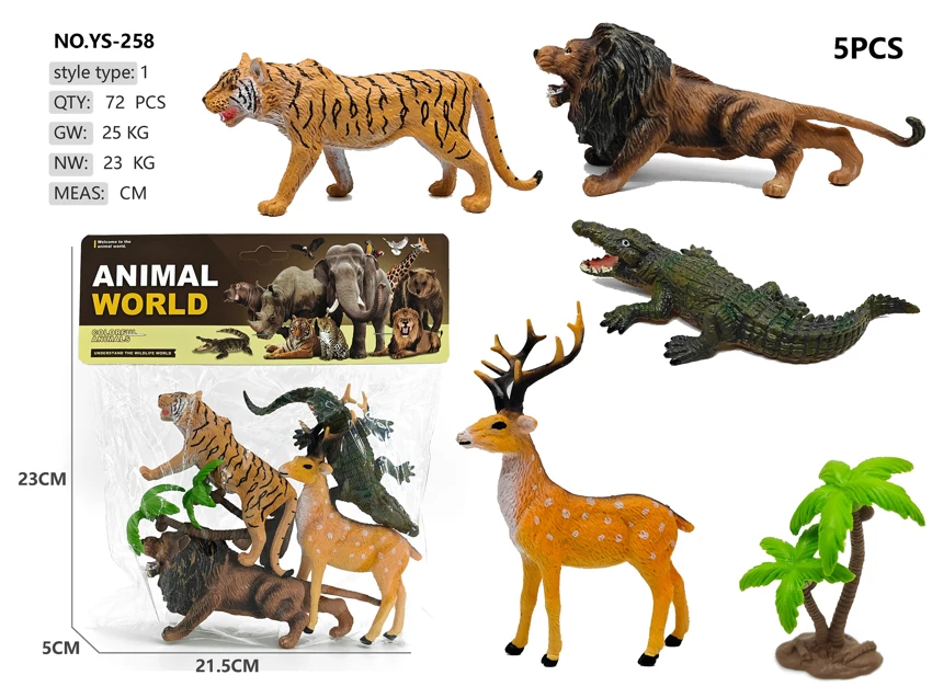 4 Solid Wild Animals