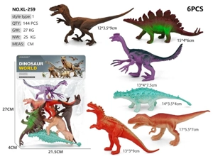 6 dinosaurs