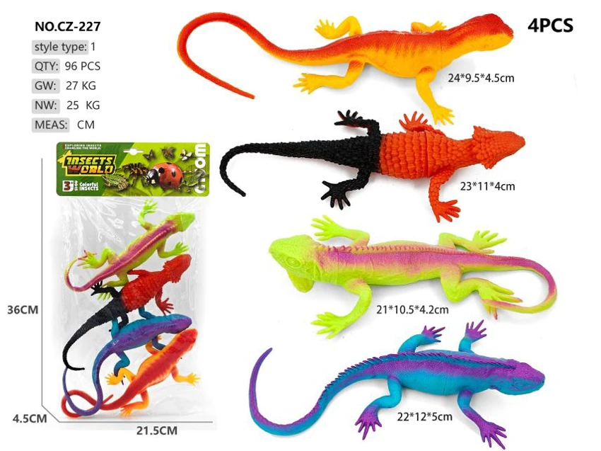 4 large lizards B with whistle