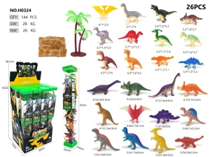 24 Dinosaurs PVC Tube
