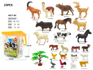 Farm Animal Bucket Set 23pcs