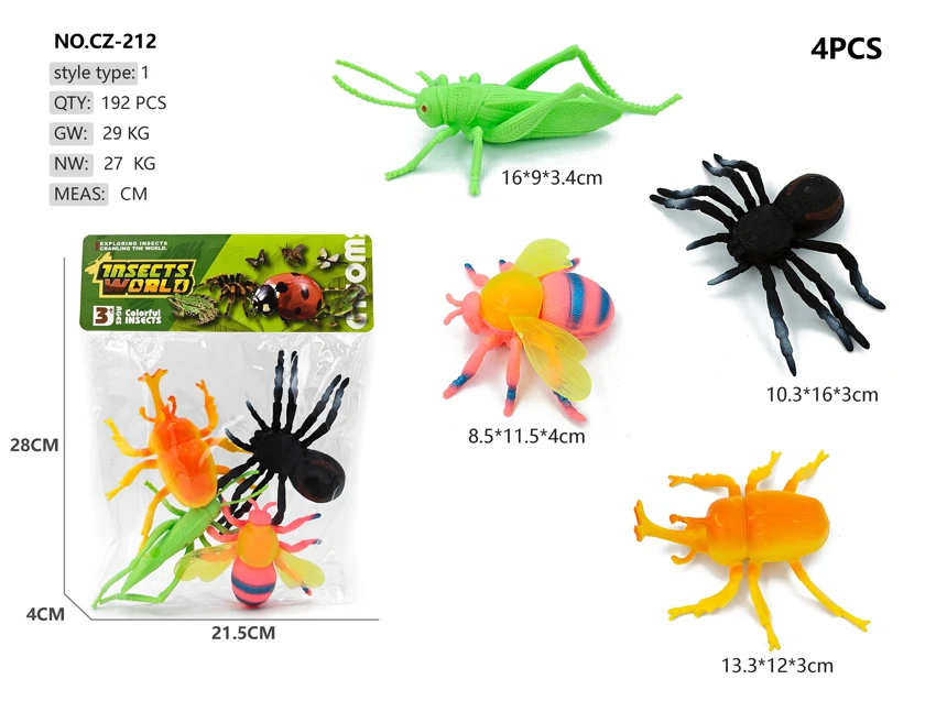 4 large insects grasshoppers