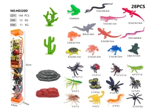 12 Insects 12 Crawling PVC Square Tube