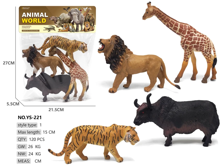 Painted 4 Wild Animals Yak