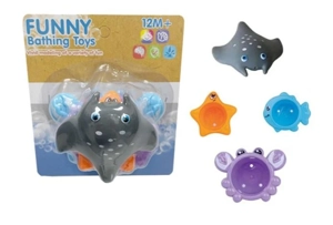 Stacking Cup Pond Flat Fish 4-Piece Set