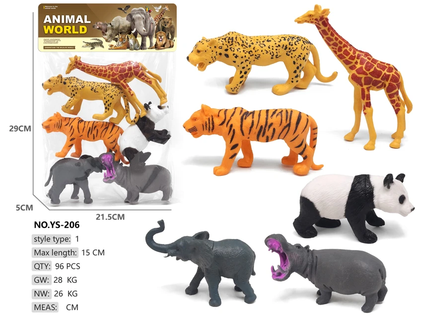 6 Wild Animals Panda