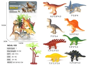 Solid 8 Painted Dinosaurs