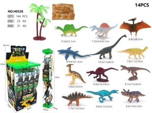 12 Dinosaurs PVC Tube