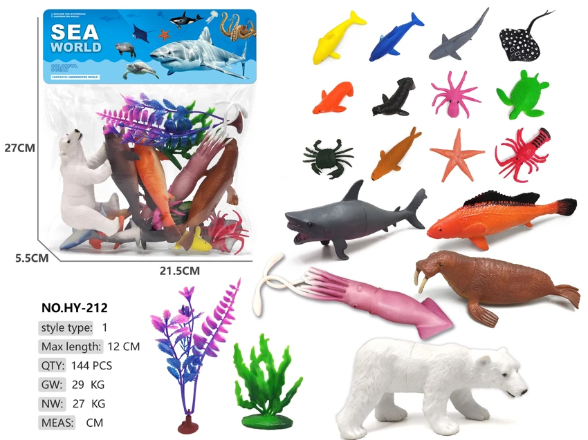 5 sets of 12 Small Marine Animals
