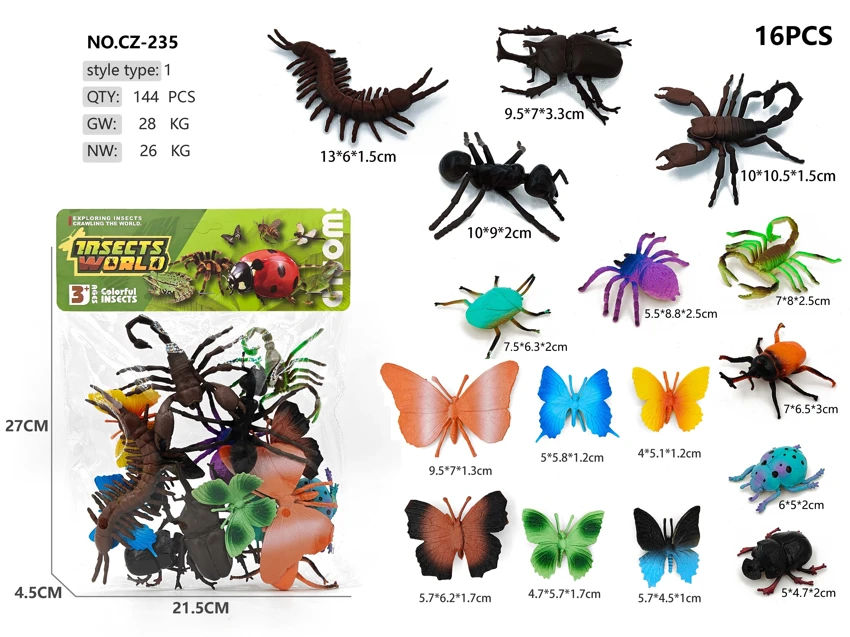 16 insect models