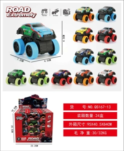 Metal pull-back big wheel vehicle, metal pull-back car, pull-back off-road car, pull-back big wheel vehicle, off-road pull-back car, simulation car model